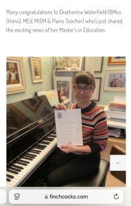 Piano Lessons Lincoln UK Ekatherina Waterfield